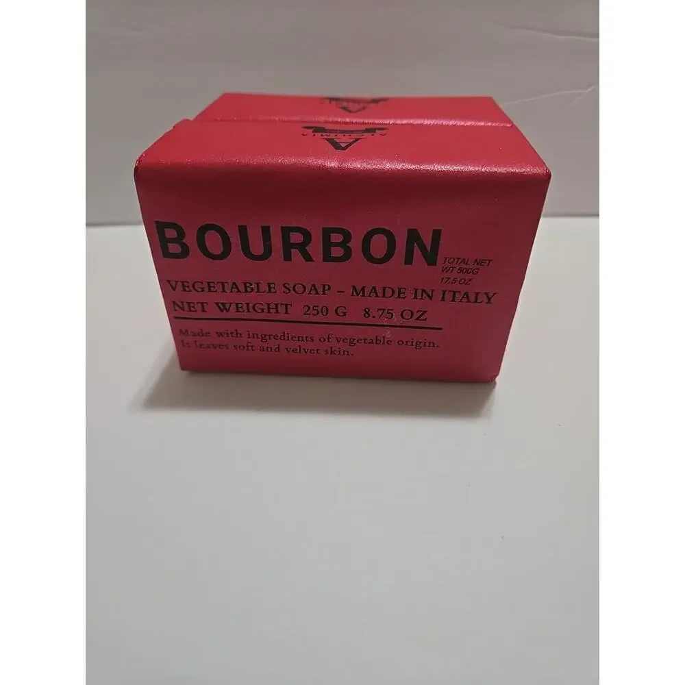 ALCHIMIA Bourbon Vegetable Soap. Made In Italy - (total 17.5 Oz), Quantity 2